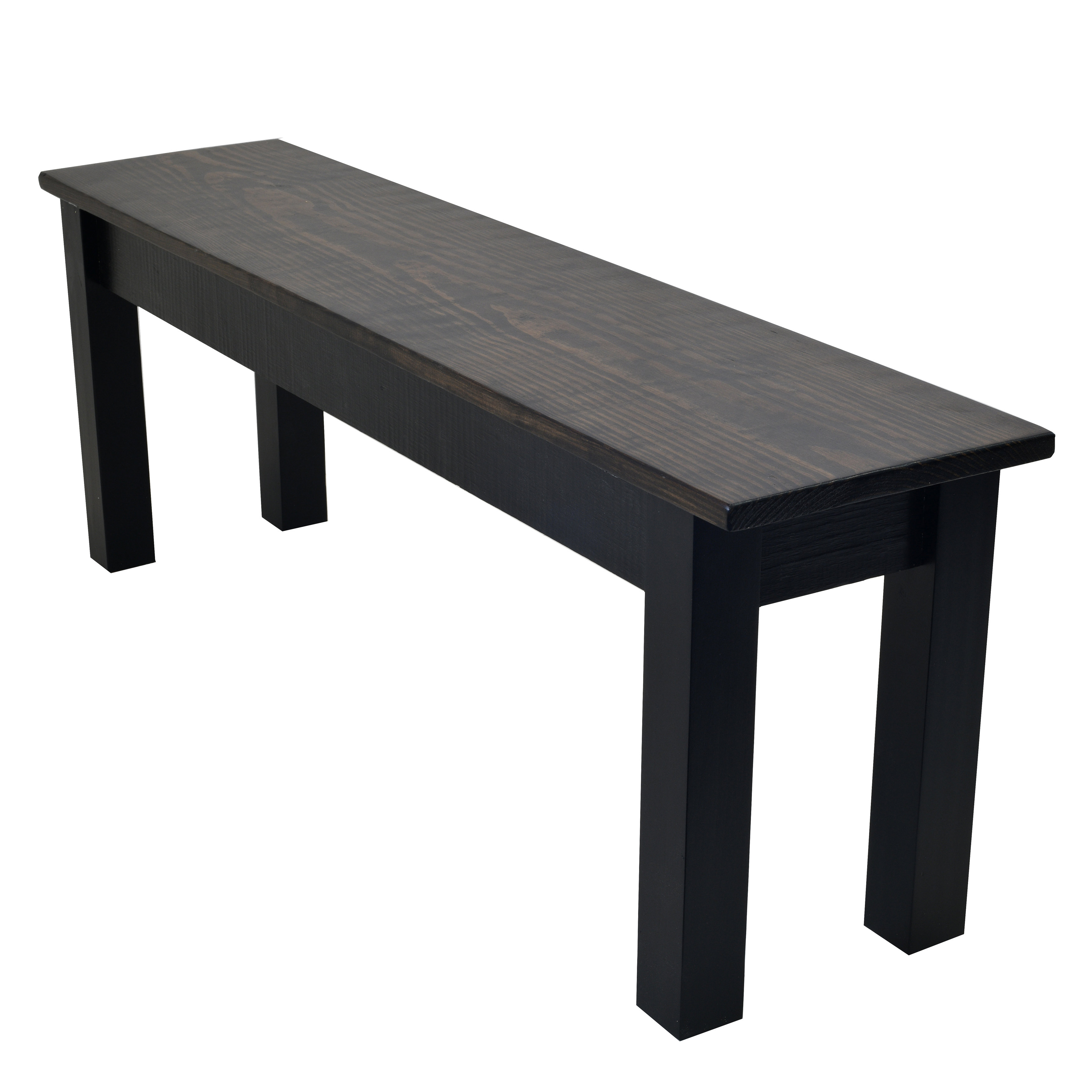 Black bench wood discount